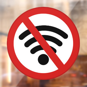 Vinilos Para Cristales No hay red Wi-fi