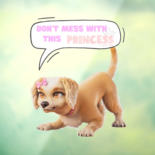 Vinilos Para Cristales No te metas con esta princesa (Hoja 3)