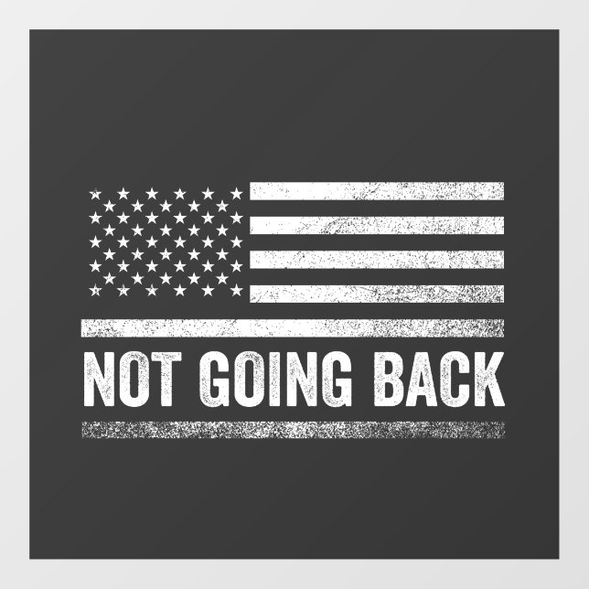 Vinilos Para Cristales No vamos a volver a las elecciones de Harris Walz (Hoja)