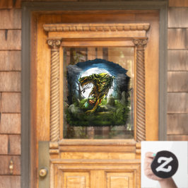 Vinilos Para Cristales Noche de Halloween Zombie Resucitando Cementerio d