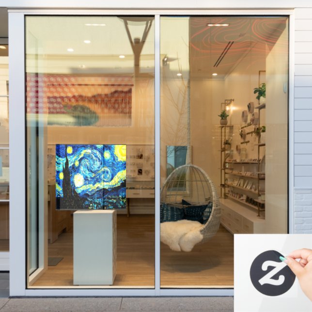 Vinilos Para Cristales Noche estrellada, (Ventana de la tienda)