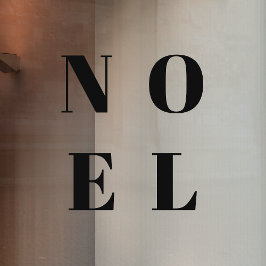 Vinilos Para Cristales Noel | Modernos Navidades elegantes de moda negra