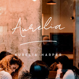 Vinilos Para Cristales Nombre de firma de empresa pequeña moderna minimal