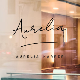 Vinilos Para Cristales Nombre de firma de empresa pequeña moderna minimal