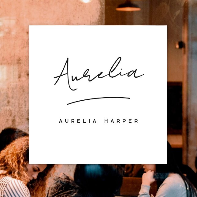 Vinilos Para Cristales Nombre de firma de empresa pequeña moderna minimal (Subido por el creador)