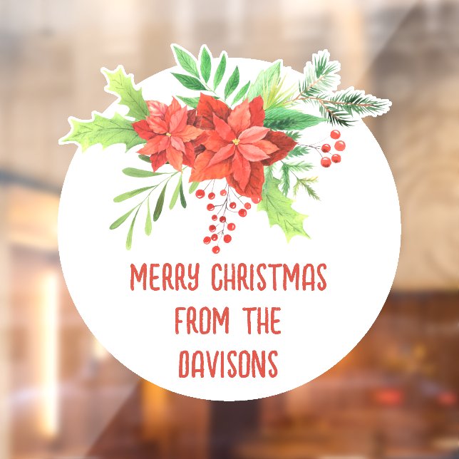 Vinilos Para Cristales Nombre de Florencia de Feliz Navidad (Hoja 2)