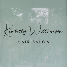 Vinilos Para Cristales Nombre de la empresa Letra de firma elegante