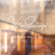 Nombre moderno personalizado de residencia residen