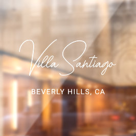 Vinilos Para Cristales Nombre moderno personalizado de residencia residen