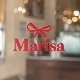 Vinilos Para Cristales Nombre personalizado de arco rosado