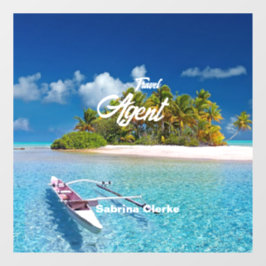 Vinilos Para Cristales Nombre personalizado de isla de vacaciones