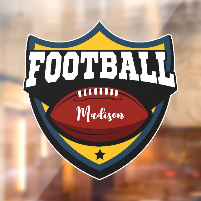 Vinilos Para Cristales Nombre personalizado Logotipo de fútbol (Hoja 2)