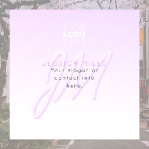 Nombre profesional y plantilla de eslogan | Morado