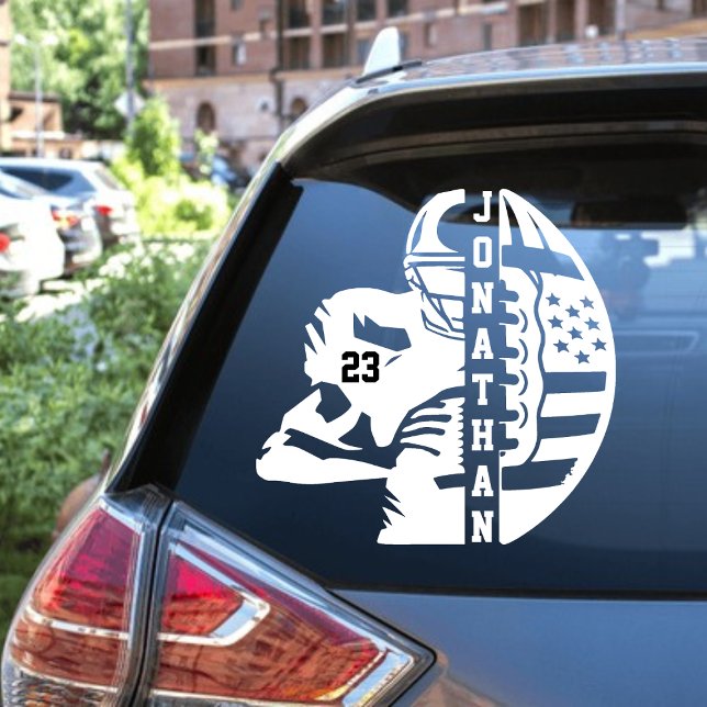 Vinilos Para Cristales Nombre y número personalizados Decal de fútbol (Subido por el creador)