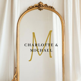 Vinilos Para Cristales Nombres elegantes, sencillos, bodas, monogramas