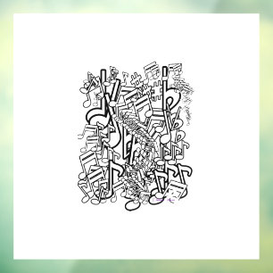 Vinilos Para Cristales Notas Musicales