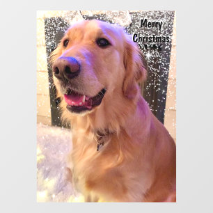 Vinilos Para Cristales Nova La Nieve De Los Navidades De Perro De La Tira