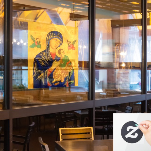 Vinilos Para Cristales Nuestra madre de la ayuda perpetua (ventana del restaurante)