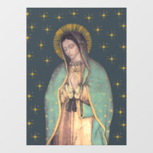 Nuestra Señora de Guadalupe Ventana Cling Decal