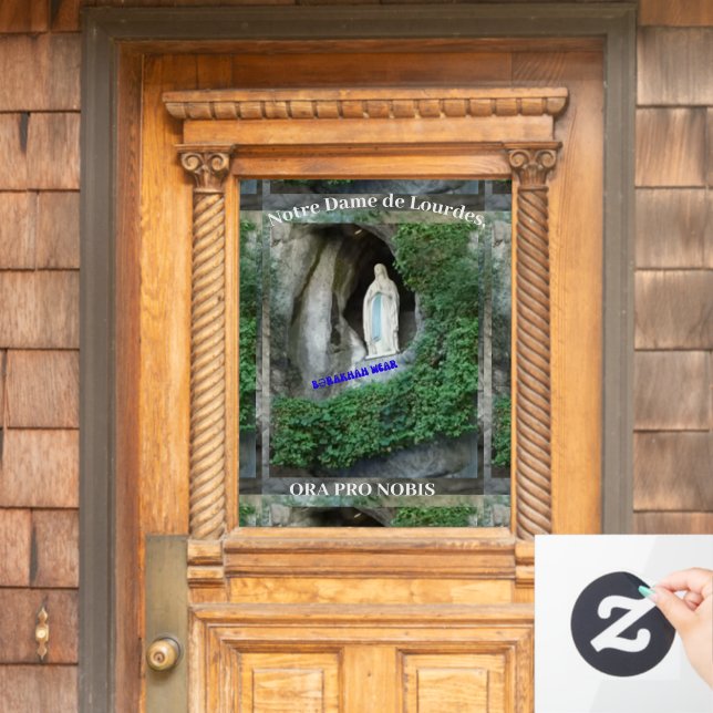 Vinilos Para Cristales Nuestra Señora de Lourdes (Puerta de casa)