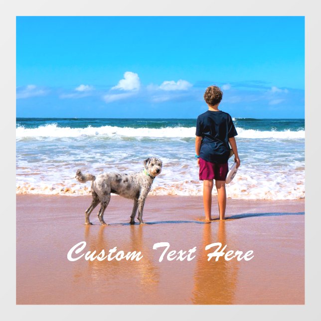 Vinilos Para Cristales nuestra ventana de fotos y texto con texto Persona (Hoja)