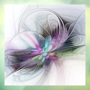 Vinilos Para Cristales Nueva vida, colorida abstracción de fantasía artís