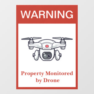 Vinilos Para Cristales ¡NUEVO! Aviso: Propiedad supervisada por drones