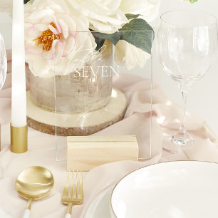 Vinilos Para Cristales Número de tabla transparente minimo elegante