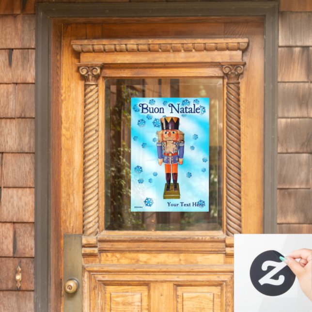 Vinilos Para Cristales Nutcracker alemán - Buon Natale (Puerta de casa)