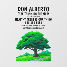 Vinilos Para Cristales Oak Tree Logo | Custom Tree Trimming Service