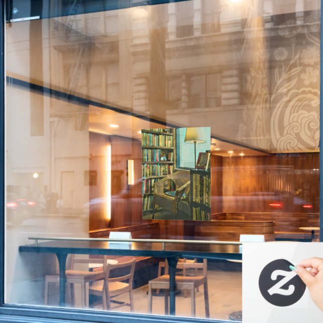 Vinilos Para Cristales Obra de libros de época (Ventana de cafetería)
