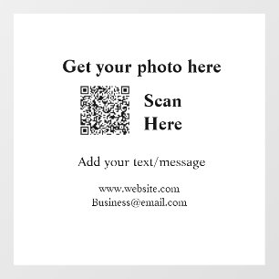 Vinilos Para Cristales Obtener el análisis de fotos QR añadir la direcció