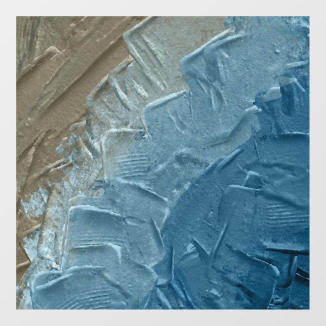 Vinilos Para Cristales Ocean's Edge: Una pintura digital de la tranquilid (Hoja)