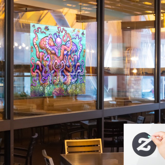 Vinilos Para Cristales Octopi Window Cling (ventana del restaurante)
