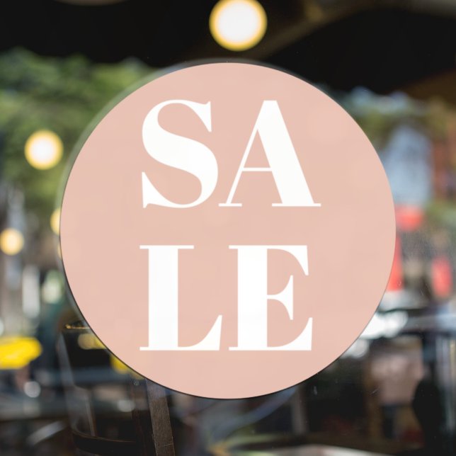 Vinilos Para Cristales Oferta de escaparate de tienda moderna rosa pastel (Subido por el creador)