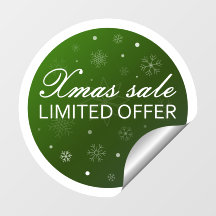 Oferta limitada de venta de Navidad - Verde platea
