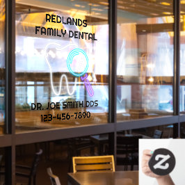 Vinilos Para Cristales Oficina de Clínica Dental personalizar Puerta Dien