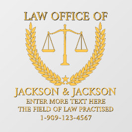 Vinilos Para Cristales Oficina de Derecho de Abogados personalizares Port