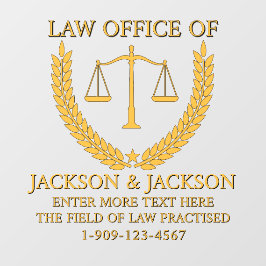 Vinilos Para Cristales Oficina de Derecho de Abogados personalizares Port