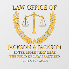 Vinilos Para Cristales Oficina de Derecho de Abogados personalizares Port