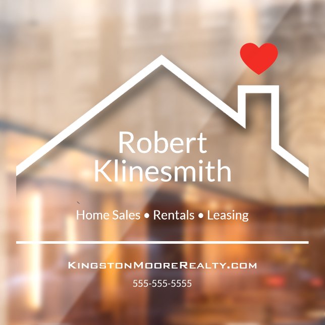 Vinilos Para Cristales Oficina de Realtor personalizado (Hoja 2)