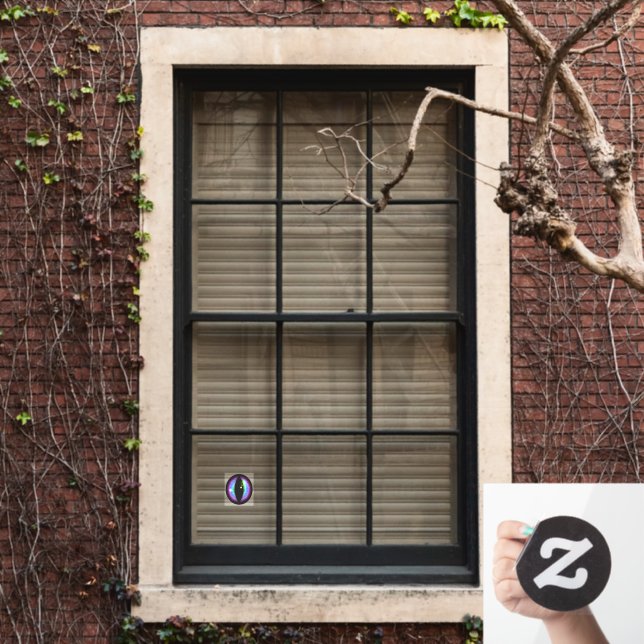 Vinilos Para Cristales Ojo de dragones azules y morados (Ventana de inicio)