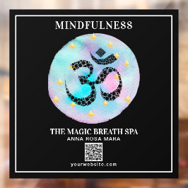Vinilos Para Cristales ** OM AUM Mindness Reiki - Meditación de yoga