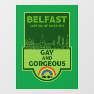 Vinilos Para Cristales Orgullo Gay Belfast - Brighton Ireland LGBT -