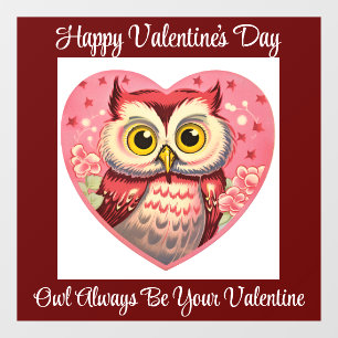 Vinilos Para Cristales Owl Valentine Window Cling