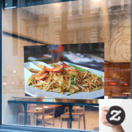 Vinilos Para Cristales Pad Thai Hungry Noodles Prawn Thai Restaurant