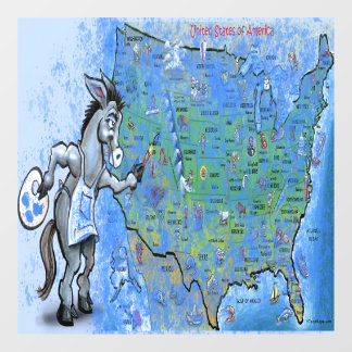 Vinilos Para Cristales Paint America Blue