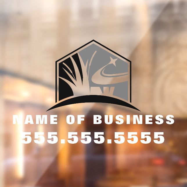 Vinilos Para Cristales Paisaje en el jardín de jardinería profesional (Hoja 2)