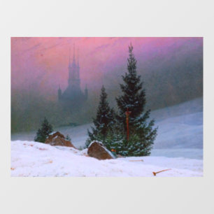 Vinilos Para Cristales Paisaje invernal Caspar David Friedrich