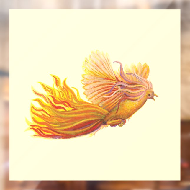 Vinilos Para Cristales Pájaro Fénix (Hoja 2)